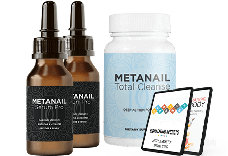 Metanail Complex 2 Bottles with 1 Bottle Cleanser and 2 Digital books